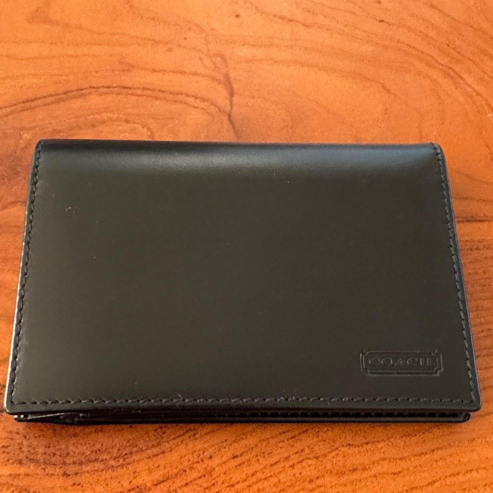 Coach Black Leather Wallet